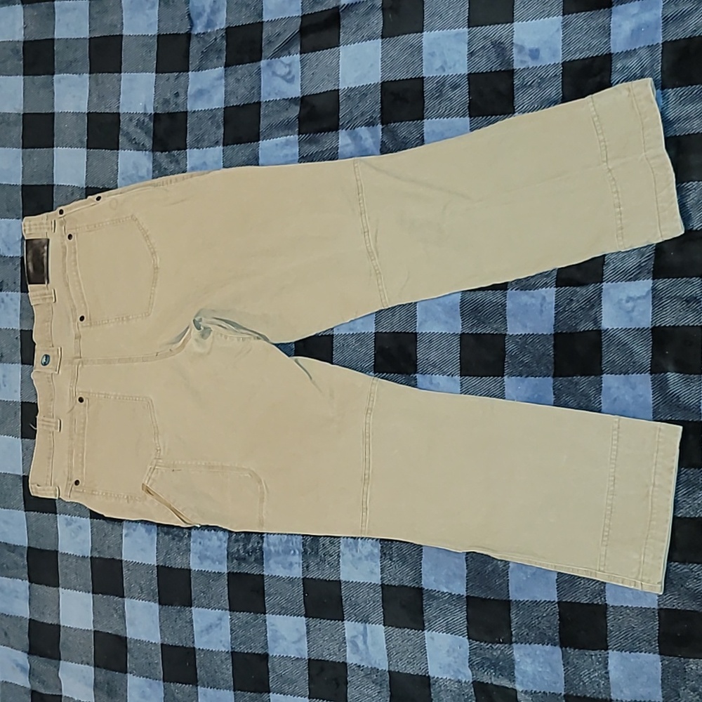 Wrangler. Outdoor. Heavy canvas pants.  Double-knee. Men's size w38 l32